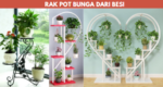 rak pot bunga dari besi