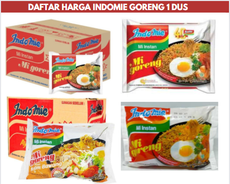 Daftar Harga Indomie Goreng 1 Dus