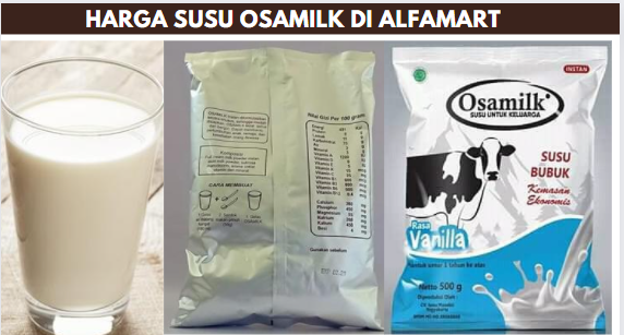 Harga susu Osamilk di Alfamart