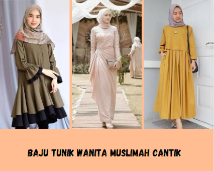 Baju Tunik Wanita Muslimah Cantik