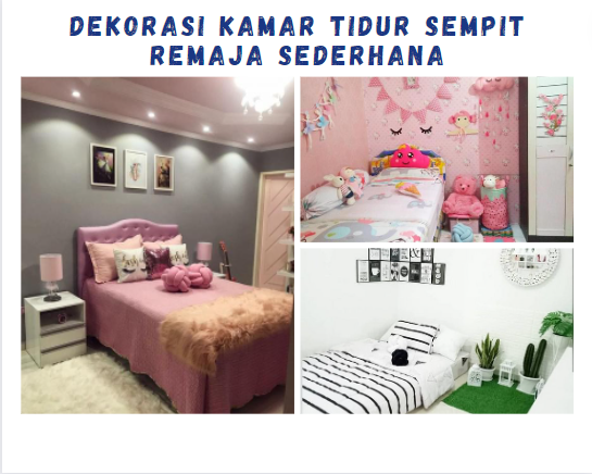 Dekorasi Kamar Tidur Sempit Remaja Sederhana