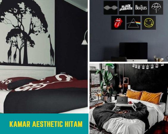 Kamar Aesthetic Hitam