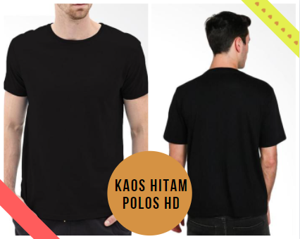 Kaos Hitam Polos Hd