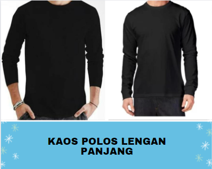 Kaos Polos Lengan Panjang