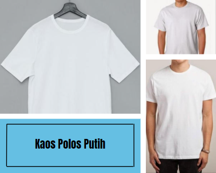 Kaos Polos Putih