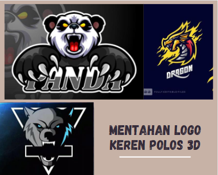 Mentahan Logo Keren Polos 3d