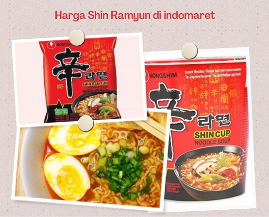 Harga Shin Ramyun di indomaret